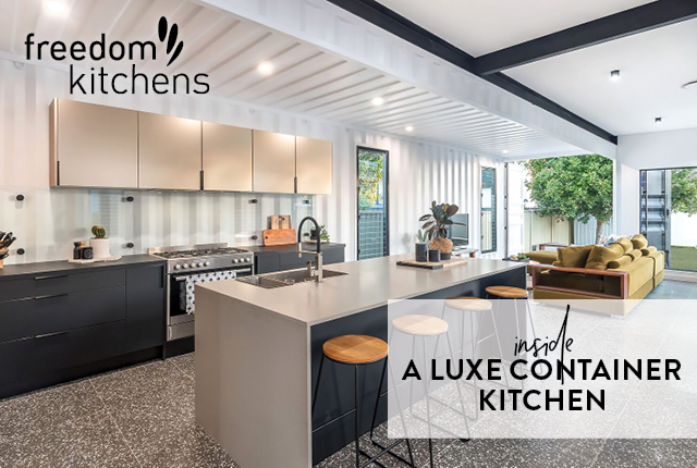 Inside A Luxe Container Kitchen Freedom Kitchens   Container Kitchens 