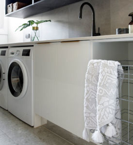 The Block Laundry Hayden and Sara - The Block 2018 - Freedom Kitchens