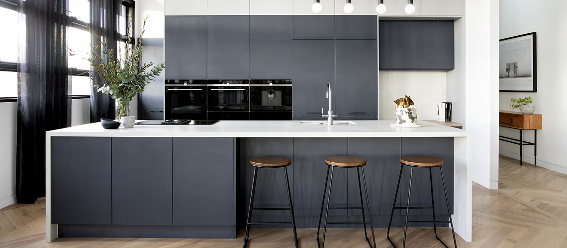 modern kitchen design with island bench