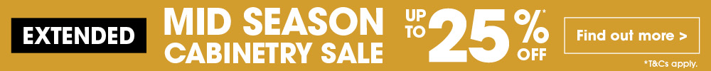 SALE - UP TO 25% OFF CABINETRY