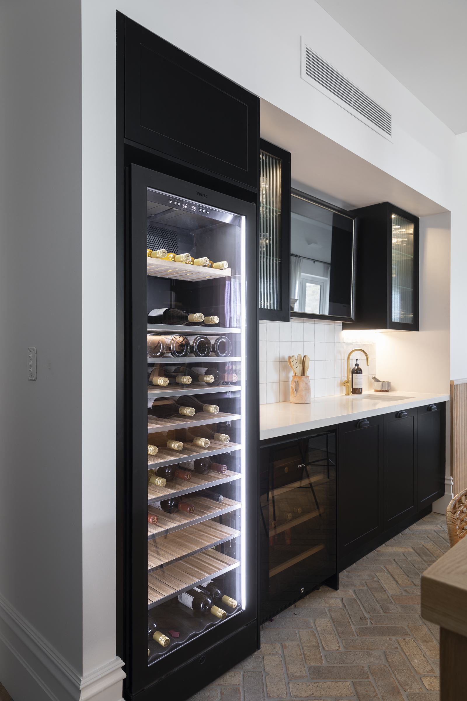 Scott Cam's Freedom Kitchen on The Block offers a plethora of extra storage and appliances, allowing for cooking and cleaning 