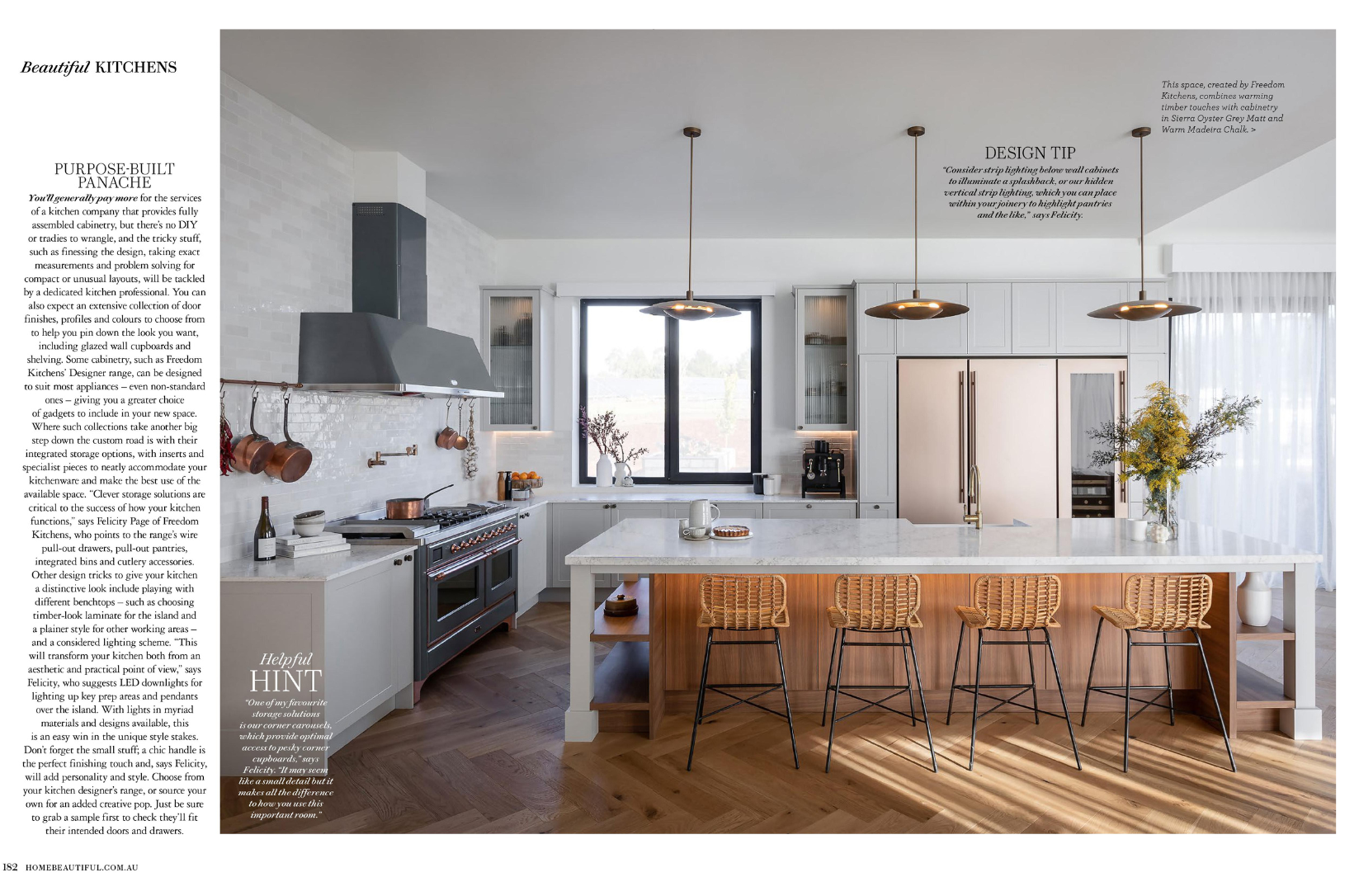 Top Kitchen Tips as Featured in Home Beautiful - Freedom Kitchens