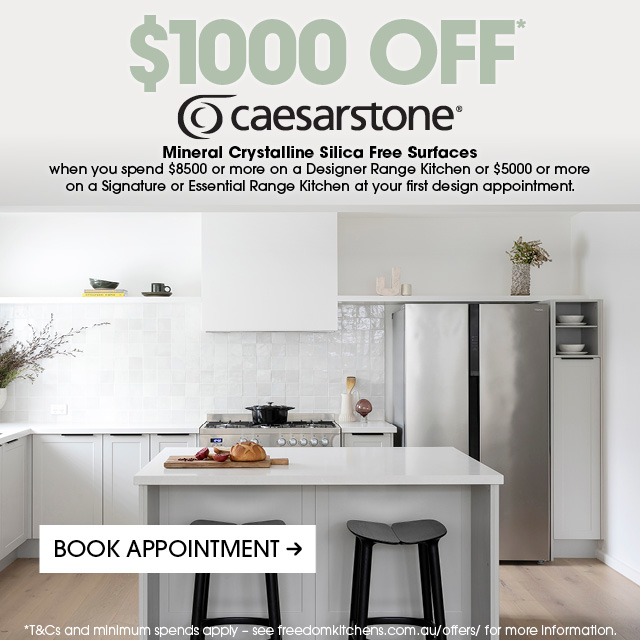 Freedom Kitchens - $1000 Off Caesarstone Mineral Surfaces