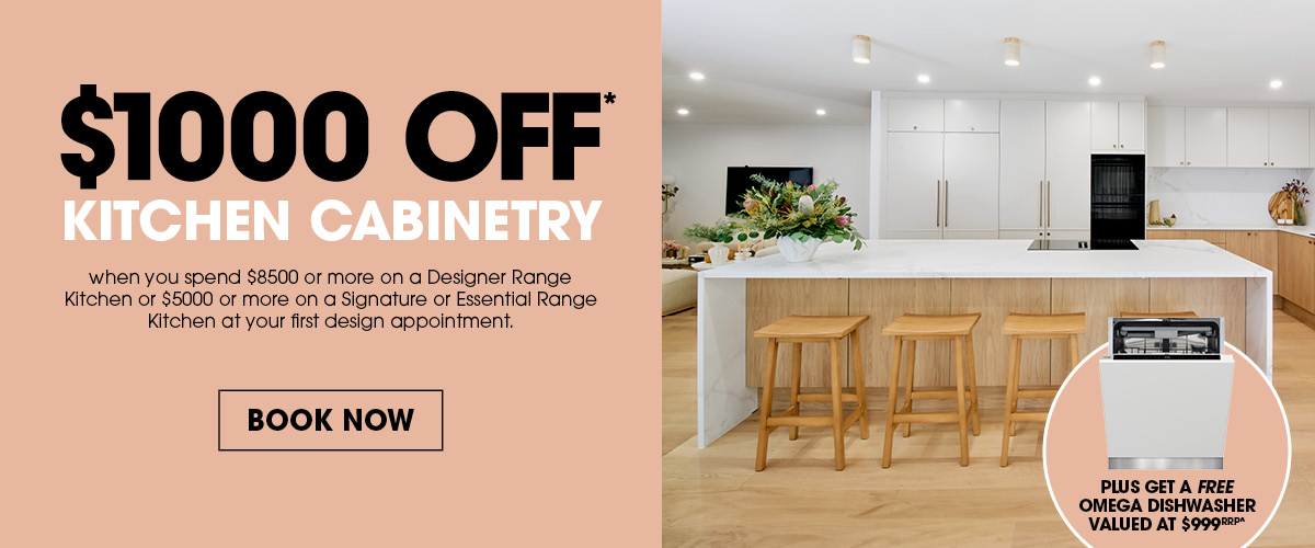 $1,000 Off Cabinetry + Free Dishwasher