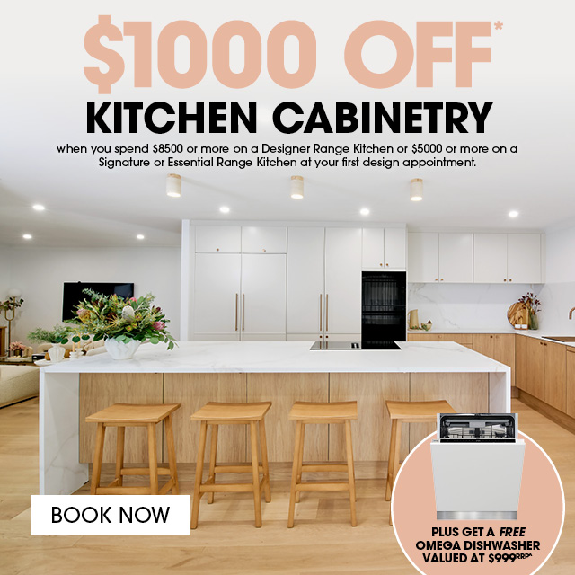 $1,000 Off Cabinetry + Free Dishwasher