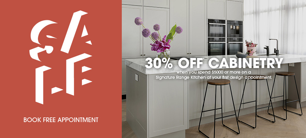 SALE - 30% OFF* CABINETRY