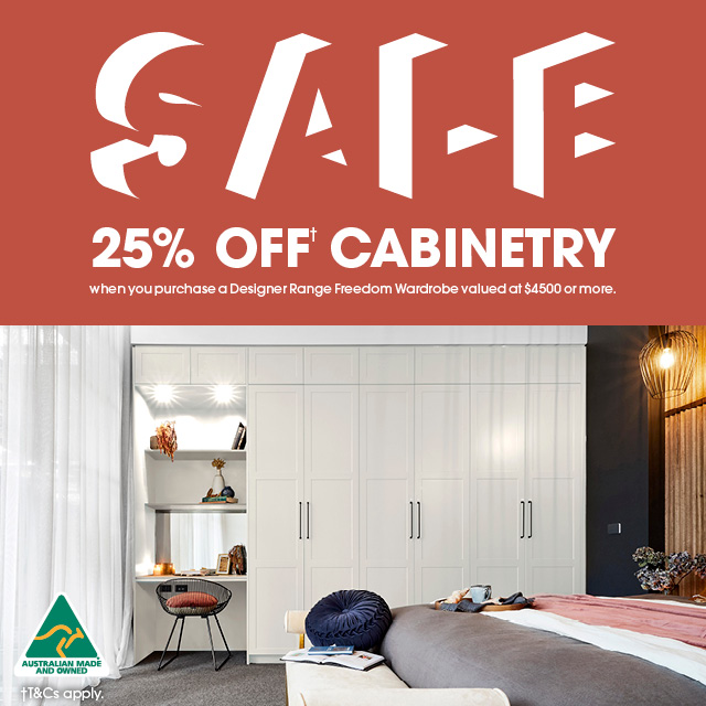 Sale - 25% Off Cabinetry