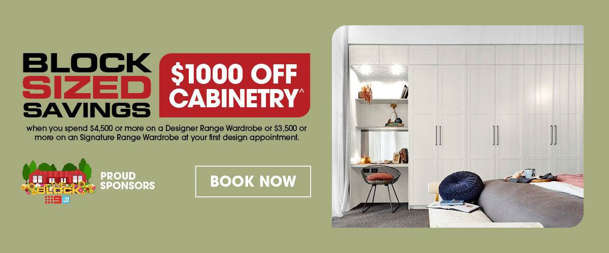 Block Sized Savings $1000 Off Cabinetry