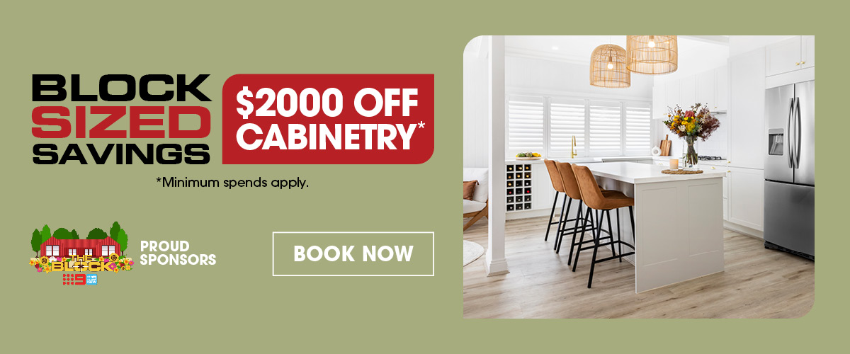 Block Sized Savings $2000 Off Cabinetry