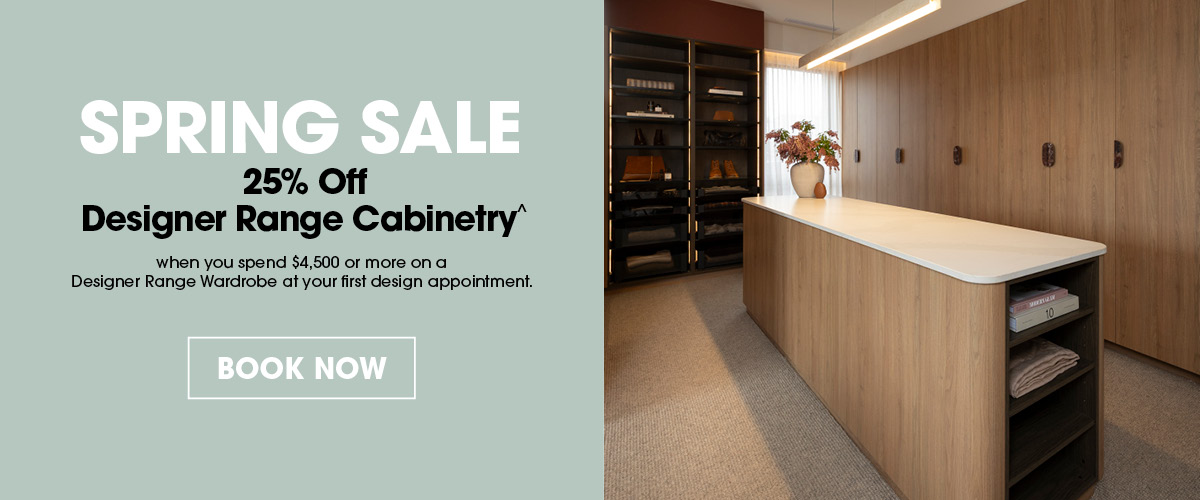 Spring Sale 25% Off Designer Range Cabinetry