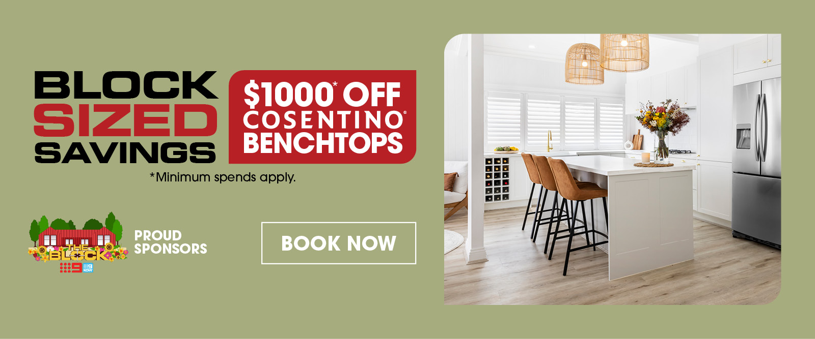 Block Sized Savings $1000 Off Cosentino Benchtops
