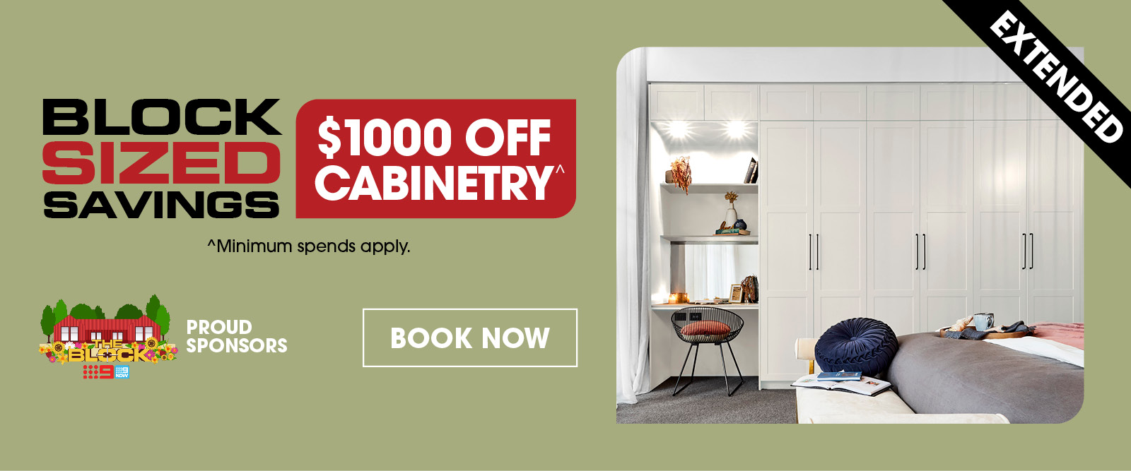 Block Sized Savings $1000 Off Cabinetry