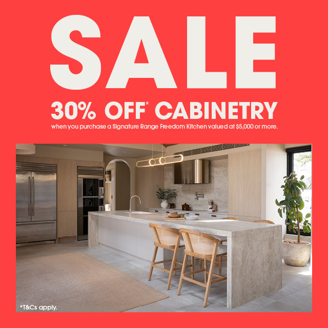 Sale 30% off cabinetry