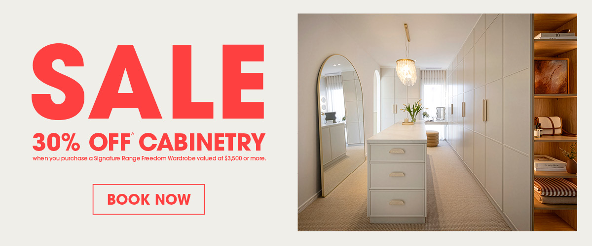 Sale 30% off cabinetry