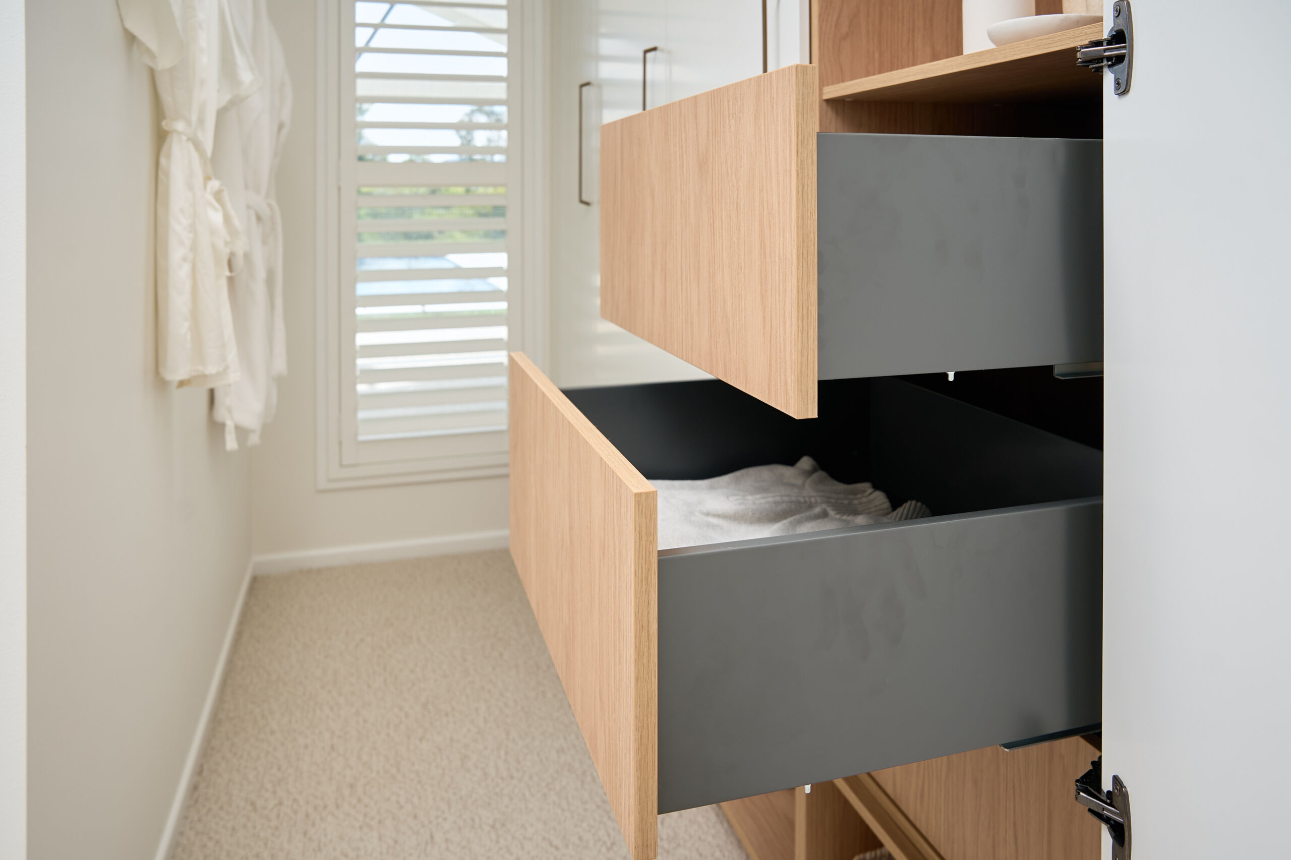 Brisbane Photographer Close up wardrobe drawers